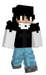 black and mercury Minecraft skin — Classic model