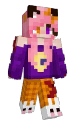 purple and mango tango Minecraft skin — Slim model — first worn by banann909