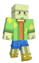 pastel green and caper Minecraft skin — Classic model — first worn by Xrayos