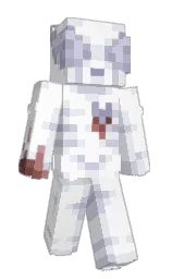 white and whisper Minecraft skin — Slim model — first worn by Cypheralis