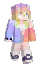 dawn pink and bizarre Minecraft skin — Slim model — first worn by arikitty_