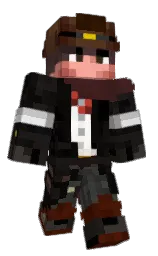 black white and cod gray Minecraft skin — Classic model — first worn by EduHso