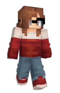 Front of Bisou's skin