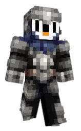 Pk_Penguin's Minecraft skin wearing the Migrator cape