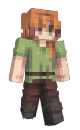 green smoke and di serria Minecraft skin — Slim model — first worn by hardmentally