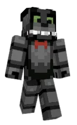 black and scorpion Minecraft skin — Classic model — first worn by Toothlesstime666
