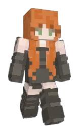 flint and fuscous gray Minecraft skin — Slim model — first worn by Undici_11