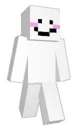 white and black Minecraft skin — Classic model