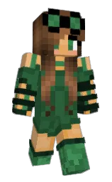 Meyfell's Minecraft skin wearing the Zombie Horse cape