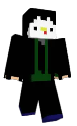 black and manhattan Minecraft skin — Classic model — first worn by Pingu_hehe