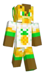 amber and tutu Minecraft skin — Slim model — first worn by MiloThePup