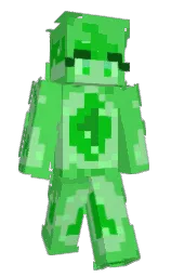 black and granny smith apple Minecraft skin — Slim model — first worn by Lincoln___