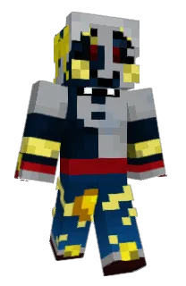 Front of SuperPeanut's skin