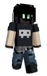 black and shark Minecraft skin — Slim model