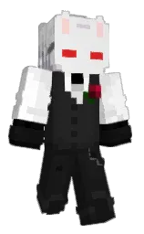 white and mine shaft Minecraft skin — Classic model