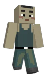 donkey brown and mineral green Minecraft skin — Classic model