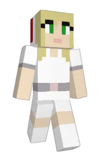 Front of AquaSapphire's skin