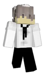black and hint of red Minecraft skin — Classic model