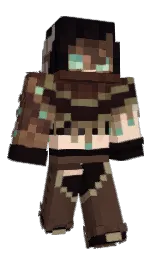 Calliemaru's Minecraft skin wearing the Aurora cape