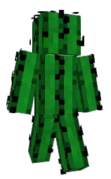 black and dark fern Minecraft skin — Classic model