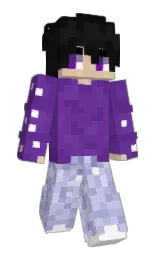 royal purple and eminence Minecraft skin — Slim model — first worn by Absolute_mc