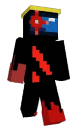 black and milano red Minecraft skin — Classic model