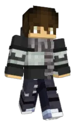 Naujka's Minecraft skin wearing the Mojang Office cape