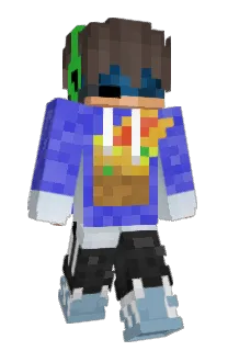 Front of MinecraftFire1's skin