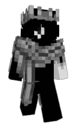 black and emperor Minecraft skin — Slim model — first worn by obvTequilaa
