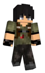 cod gray and macaroni and cheese Minecraft skin — Classic model
