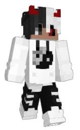 white and gallery Minecraft skin — Slim model