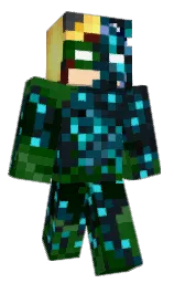 bunker and black rose Minecraft skin — Slim model — first worn by PikaMC
