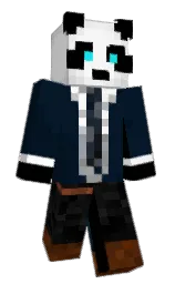 black pearl and white Minecraft skin — Classic model