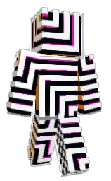 blue charcoal and white Minecraft skin — Classic model — first worn by Foyy02