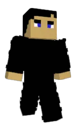 black and laser Minecraft skin — Classic model