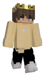 straw and black Minecraft skin — Classic model