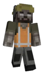 sandstone and fuscous gray Minecraft skin — Classic model — first worn by Flixy007