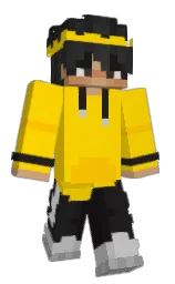 gold and mine shaft Minecraft skin — Classic model — first worn by Not_EclipzMC