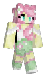 yellowcnote's Minecraft skin wearing the Aurora cape