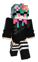 cod gray and apricot peach Minecraft skin — Classic model — first worn by QotXD
