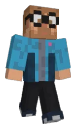 pale sky and boston blue Minecraft skin — Classic model — first worn by EmirhanTrn