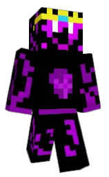 black and santa fe Minecraft skin — Classic model — first worn by TheTylerKingYT