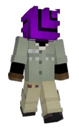 black and purple Minecraft skin — Slim model