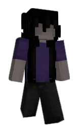 black and flint Minecraft skin — Slim model — first worn by nahfy