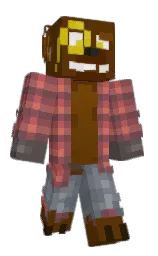 brown bramble and au chico Minecraft skin — Classic model — first worn by HotDawgie