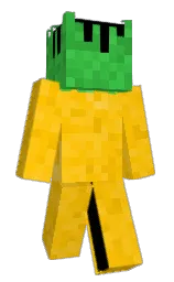 supernova and lightning yellow Minecraft skin — Slim model — first worn by nappleninja