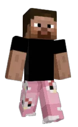 black and shocking Minecraft skin — Classic model