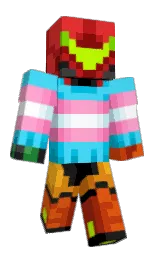 picton blue and alizarin crimson Minecraft skin — Classic model — first worn by webslinger05