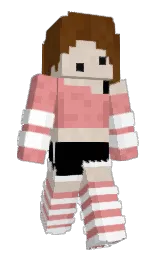 black and tonys pink Minecraft skin — Slim model — first worn by Rebelskr