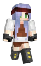 Smurfelina's Minecraft skin wearing the Pan cape
